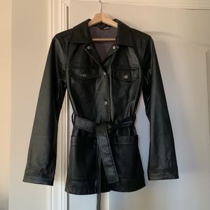 H&M vegan leather jacket